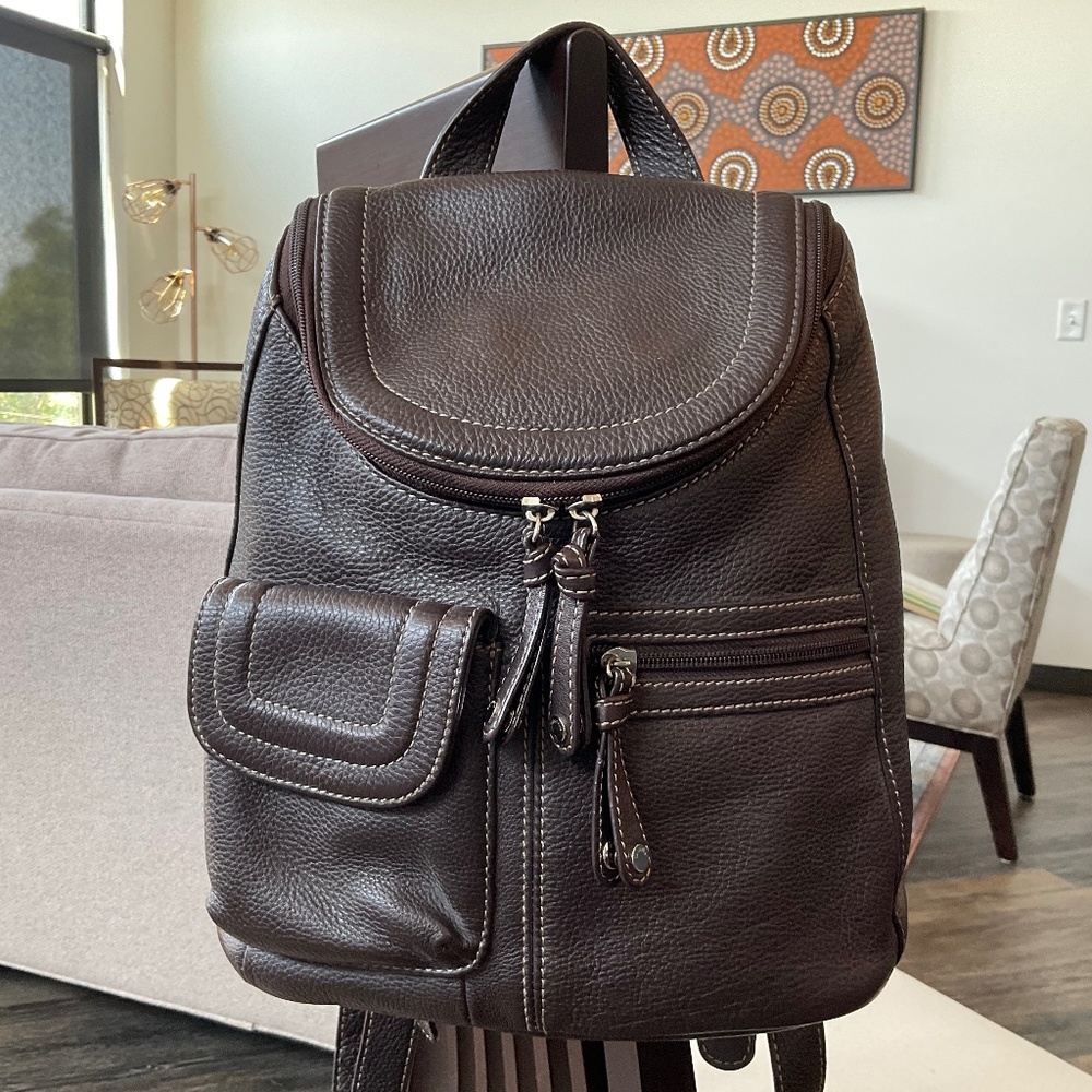 Tiganello Shoulder Bag or Backpack, Leather, Nice Condition